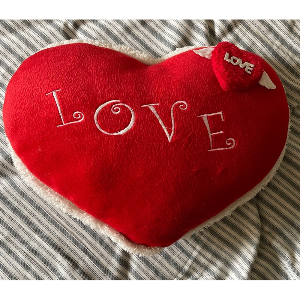 NWOT Super Cute Love Red Heart Pillow